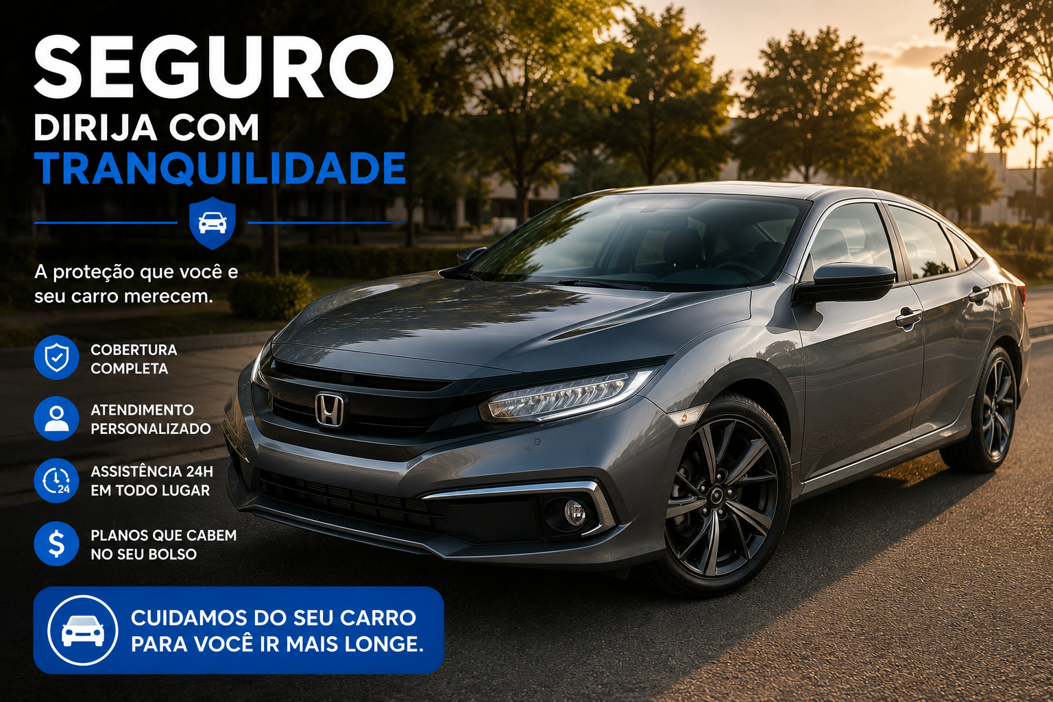 Seguro e proteção para carro no contexto Banco Honda