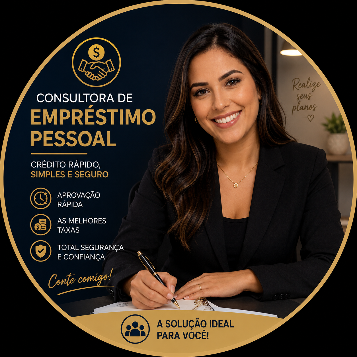 Manuela consultora de empréstimo pessoal FincBehemoth